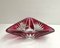 Vase Red Crystal Vide Poche from Val Saint Lambert, Belgium, 1960s, Image 2