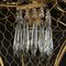 Gilt Iron and Crystal Ceiling Lantern, 1980s 4