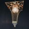 Gilt Iron and Crystal Ceiling Lantern, 1980s 3