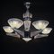 Art Deco Star Lamp Chandelier from Petitot & Ezan, 1930s, Image 3