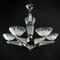 Art Deco Star Lamp Chandelier from Petitot & Ezan, 1930s 2