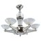 Art Deco Star Lamp Chandelier from Petitot & Ezan, 1930s 1