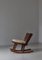 Rocking Chair en Peau de Mouton et Pin de Svensk Hemslöjd, Suède, 1920s 5