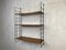 Classic Teak Ladder Shelf in String Design, Image 1