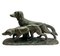 Grande Figurine Art Déco de Chiens de Chasse par G. Carli, 1935 2