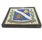 Porceleyne Fles Delft Cloisonné Tile with the Coat of Arms of Hengelo, 1970s 2