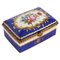 Antique Royal Blue Ormolu Mounted Casket Box from Limoges, 19h Century 1