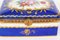 Antique Royal Blue Ormolu Mounted Casket Box from Limoges, 19h Century 10