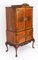 Vintage Burr Walnut Dry Bar Cabinet, 1950s 19