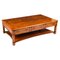 Vintage Burr Walnut Coffee Table with Six Drawers, 1990s, Image 1