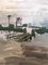 The Green Jetty, Oil Painting, 1950s, Framed 11