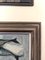 Two Fish, Oil Painting, 1950s, Framed 7