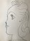 Pablo Picasso, Girl profile, 1957, Lithograph 1
