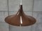 Lámpara colgante danesa en marrón, años 60, Imagen 2
