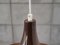 Lámpara colgante danesa en marrón, años 60, Imagen 3