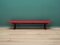 Danish Red Eco Leather Bench, 1990s, Image 1