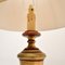 Vintage Gilt Wood Table Lamps, 1950, Set of 2 5