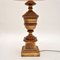 Lámparas de mesa vintage de madera dorada, 1950. Juego de 2, Imagen 10