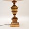 Lampade da tavolo vintage in legno dorato, 1950, set di 2, Immagine 9