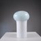 Lámpara de mesa en forma de hongo de cristal de Murano con burbujas de Vistosi, Imagen 8