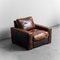 Fauteuil en Cuir Marron, 1990s 2