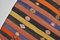 Vintage Decorative Striped Kilim Rug, 1960s 4