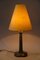 Art Deco Marble Table Lamp with Brass Parts and Fabric Shade, Vienna, 1920s 8