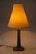 Art Deco Marble Table Lamp with Brass Parts and Fabric Shade, Vienna, 1920s, Image 8