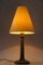 Art Deco Marble Table Lamp with Brass Parts and Fabric Shade, Vienna, 1920s 9
