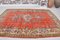 Antiker Oushak Teppich mit Blumenmuster, 1960er 7