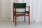 Danish Modern Teak Armchair with Green Wool Upholstery, 1960s 4