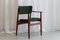 Danish Modern Teak Armchair with Green Wool Upholstery, 1960s 3