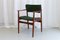 Danish Modern Teak Armchair with Green Wool Upholstery, 1960s 16