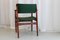 Danish Modern Teak Armchair with Green Wool Upholstery, 1960s 8