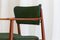 Moderner dänischer Teak Sessel mit grüner Wolle, 1960er. 6