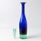 Blue and Green Glass Decanter by Anna Kjaer for Royal Copenhagen, 1990s 8