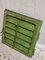 Antique Louvre Shutters in Moss Green, 1920s, Set of 2 6