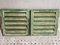 Antique Louvre Shutters in Moss Green, 1920s, Set of 2 9