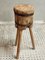 Vintage Chopping Block Side Table in Chestnut, 1950s, Image 3