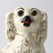Antique Staffordshire Mantle Dog Figurines with Glass Eyes, 1890s, Set of 2 3
