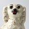 Figurines Antiques de Chien Staffordshire Mantle avec Yeux en Verre, 1890s, Set de 2 3