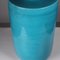 Vase Turquoise en Céramique, Italie, 1970s 4