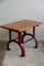 Industrial Dining Table with Cast Iron Legs 9