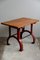 Industrial Dining Table with Cast Iron Legs, Image 1