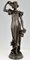 Art Nouveau Bronze Sculpture Lady in Bronze & Marble by Adolpho Cipriani, 1900s 6