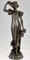 Art Nouveau Bronze Sculpture Lady in Bronze & Marble by Adolpho Cipriani, 1900s, Image 6