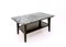 Vintage Ebonized Wood Coffee Table with Green Alps Marble Top, Italy, 1940s 1