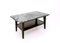 Vintage Ebonized Wood Coffee Table with Green Alps Marble Top, Italy, 1940s, Image 1