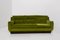 Italian Sofa in Green Velvet and Wood, 1950, Image 1