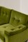 Italian Sofa in Green Velvet and Wood, 1950 5